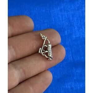 Sterling Silver Toothbrush and Toothpaste Charm